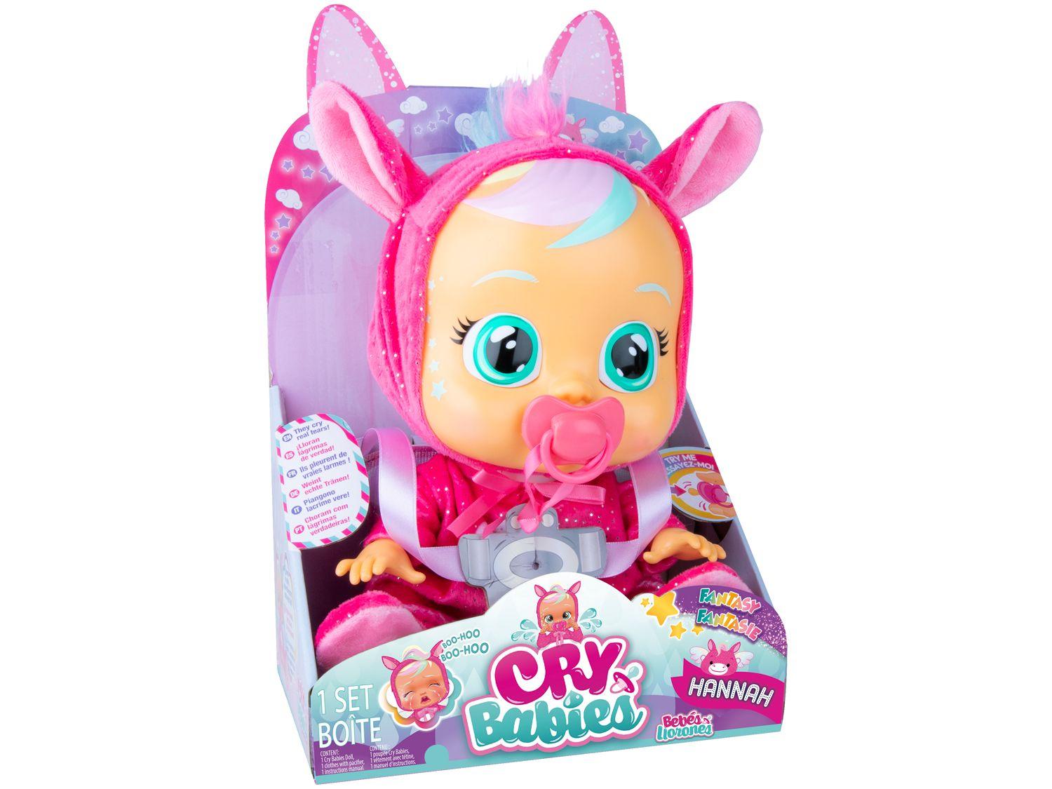 Boneca Crybabies Hannah que Chora com Acessórios
