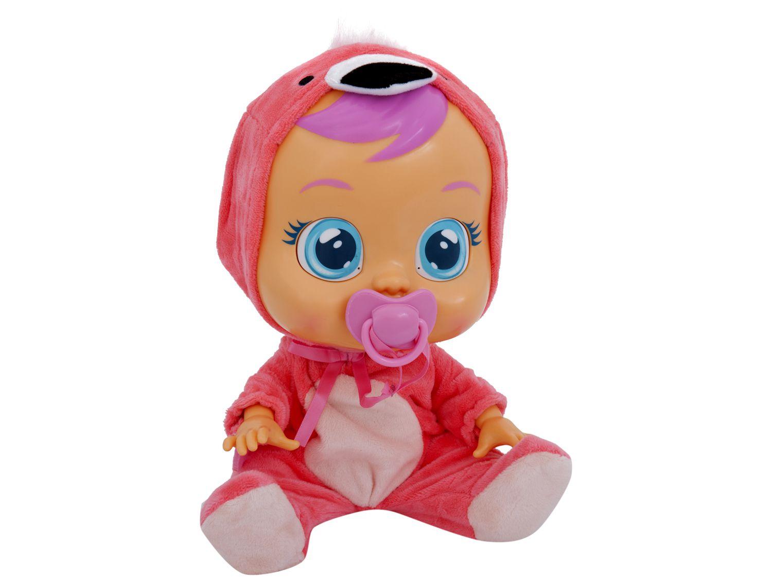 Boneca Flamy Cry Babies que Chora com Acessórios