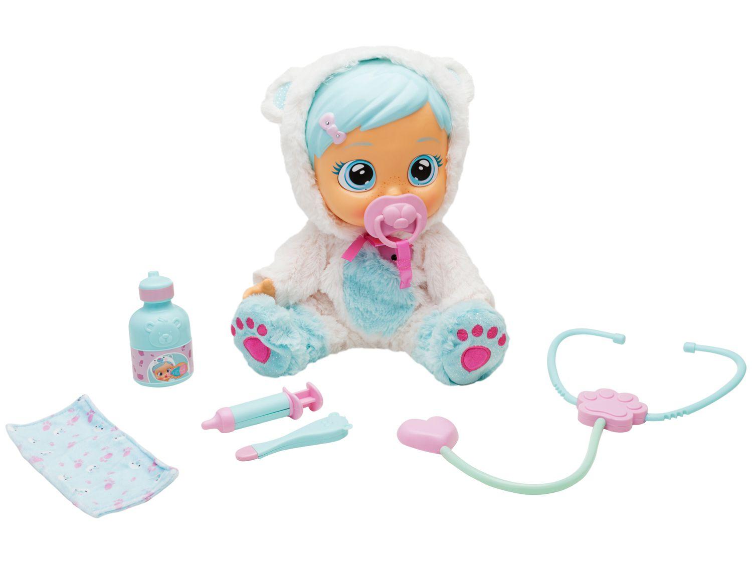 Boneca Kristal Cry Babies que Chora com Acessórios