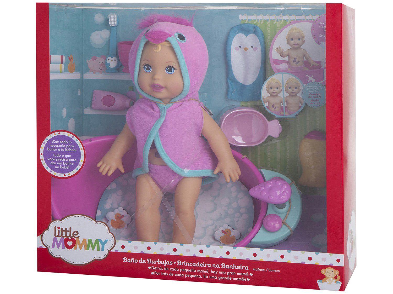 Boneca Little Mommy Brincadeira na Banheira - com Acessórios Mattel ...