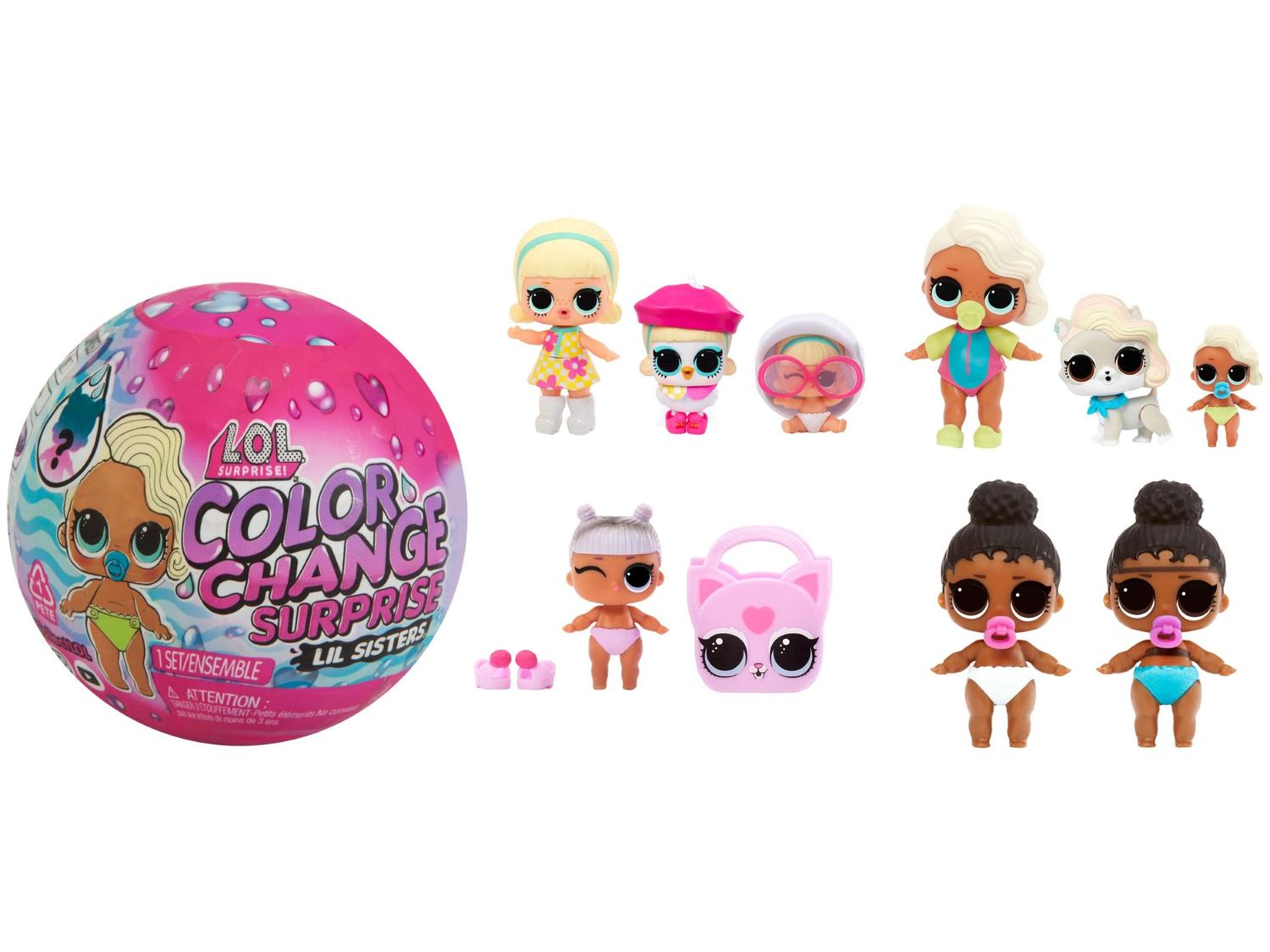 Boneca LOL Surprise Color Change com Acessórios