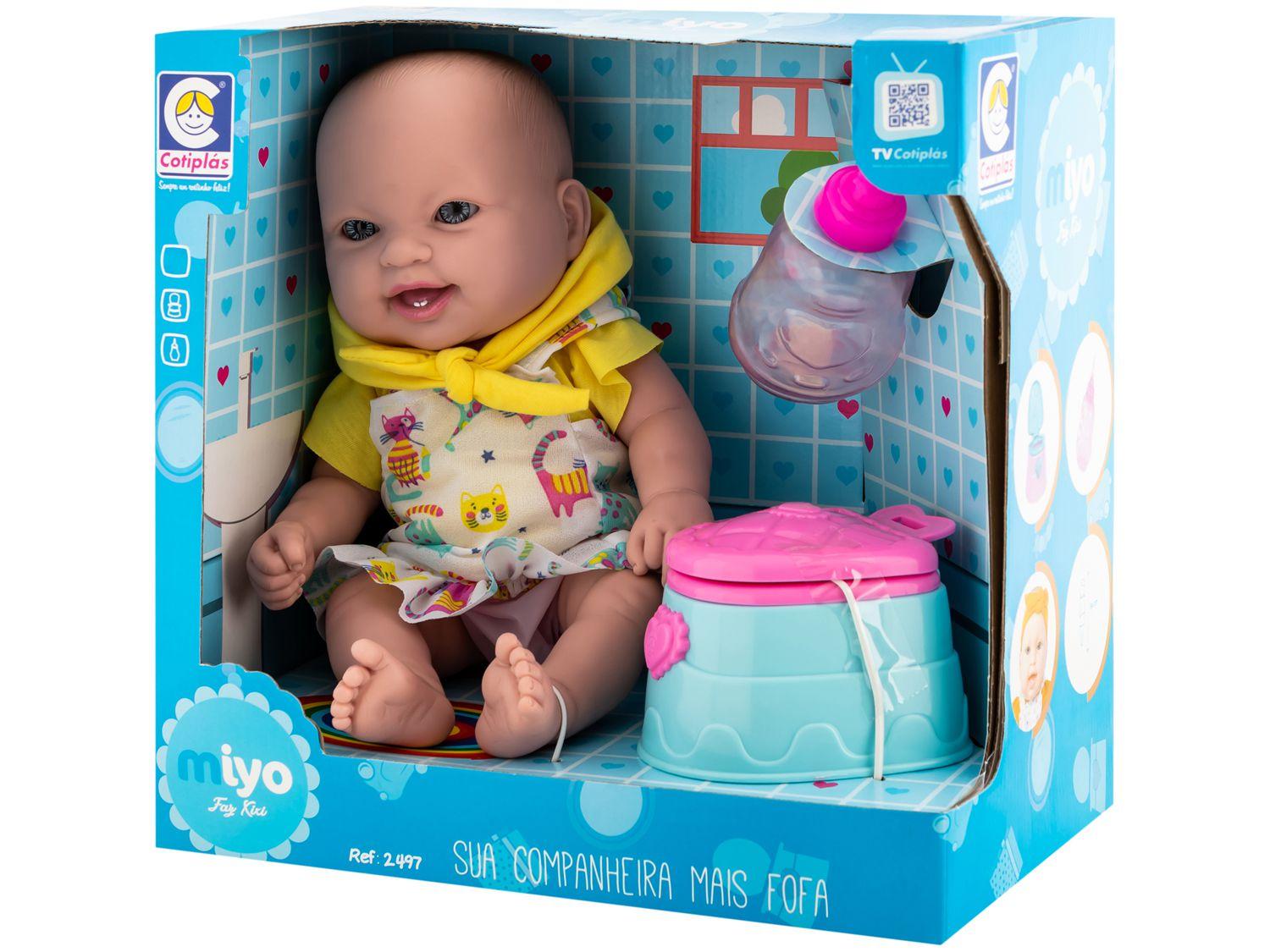 Boneca Miyo Faz Xixi com Acessórios