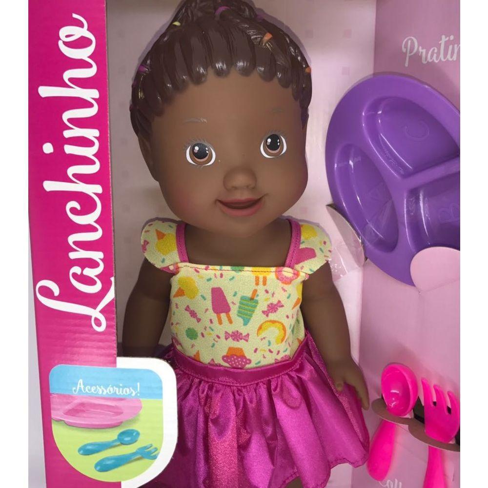 Boneca My Little Collection Lanchinho Negra 8003 Divertoys Bonecas Magazine Luiza