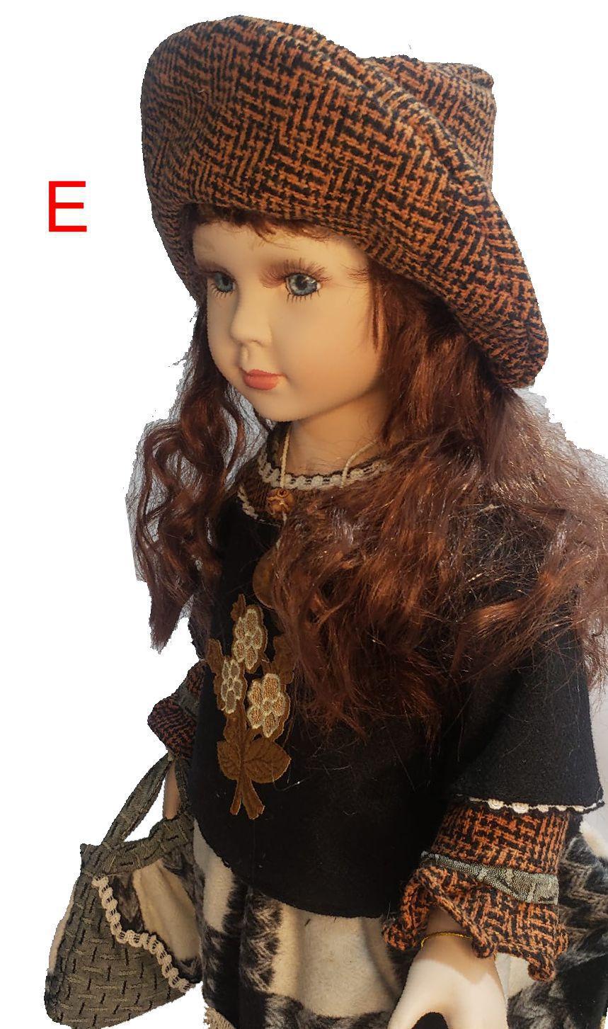 Boneca Porcelana Camponesa Francesa 60cm Cachos Lindos - Su TOYS ...