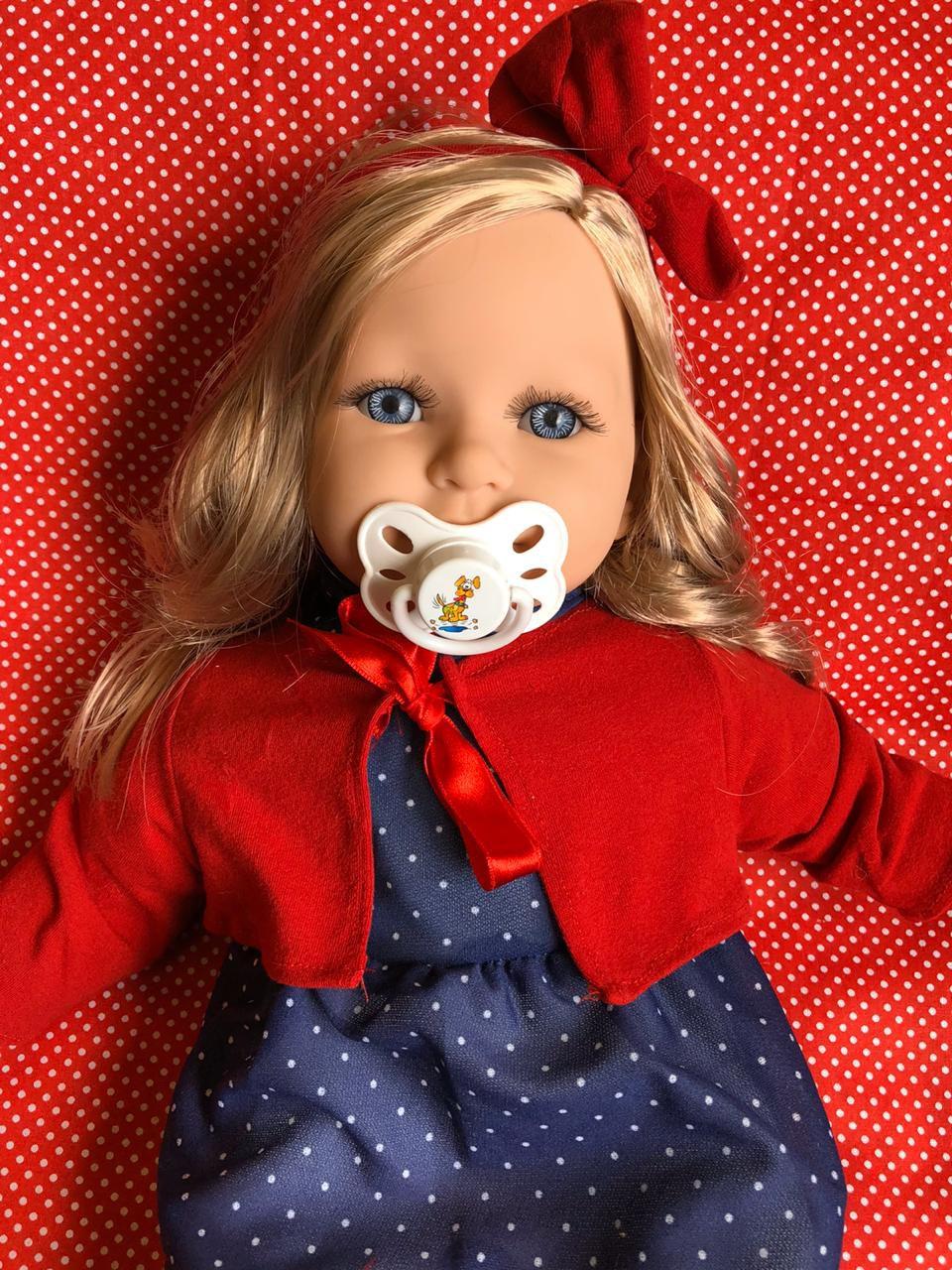 Boneca Reborn Beb   Realista Menina Louisa Loira Pronta Entrega Baby