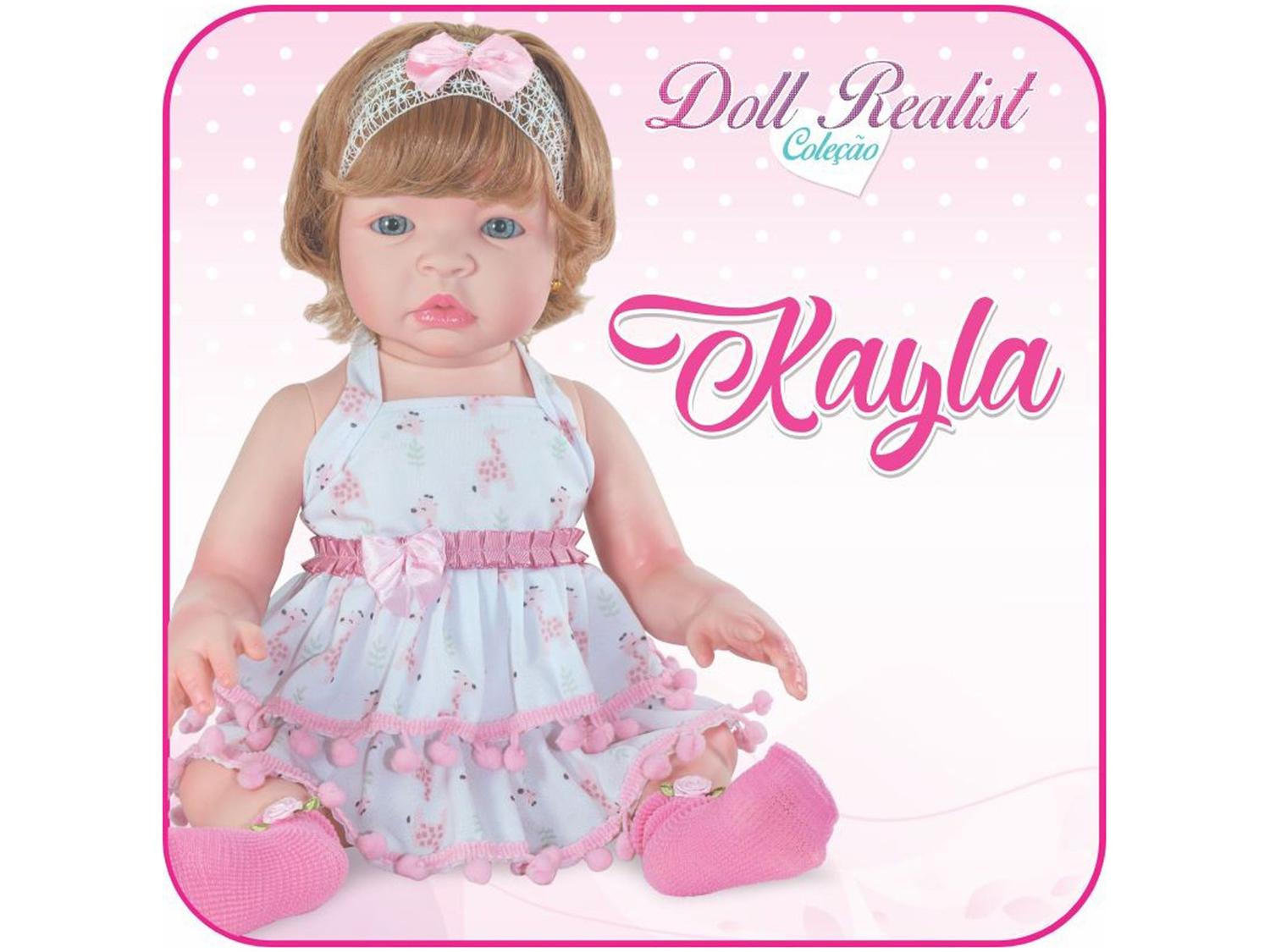Boneca Reborn Doll Realist Kayla com Acessórios