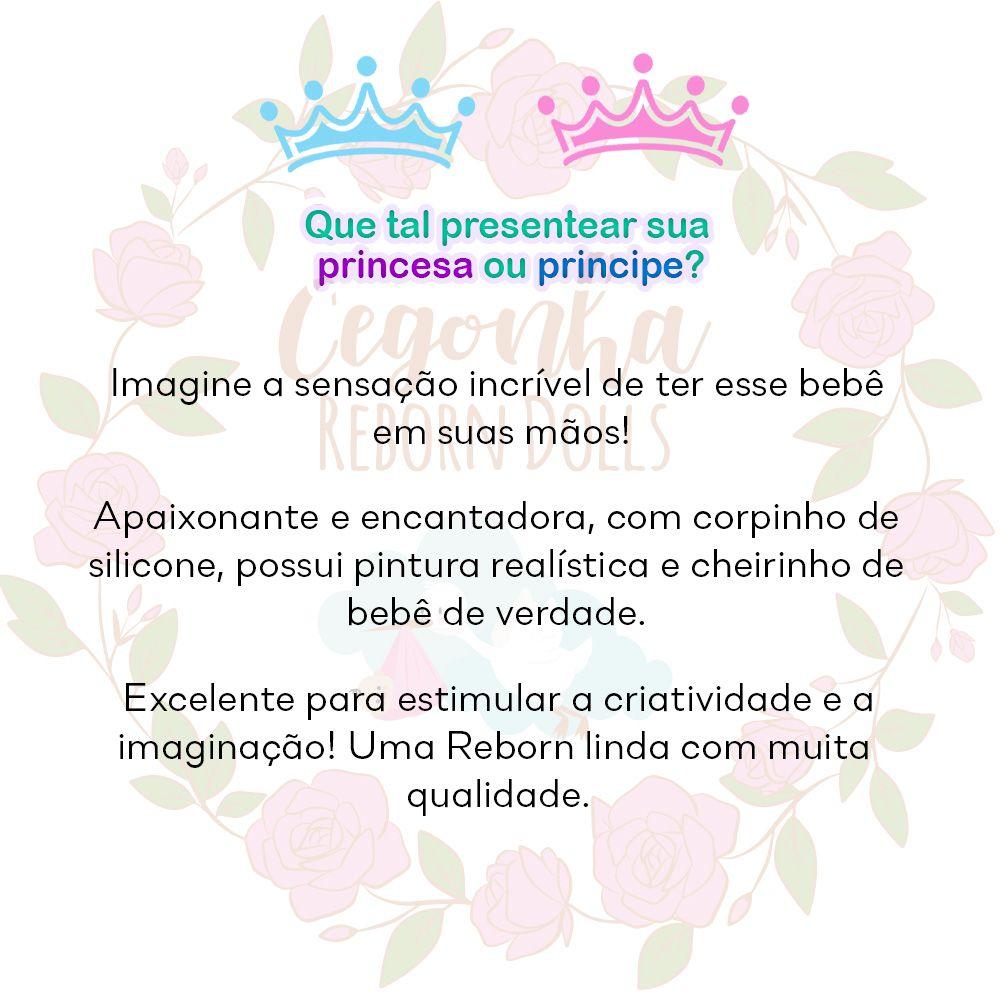 Bonecas Bebe Reborn Gemêas Meninas Princesa Pode Dar Banho