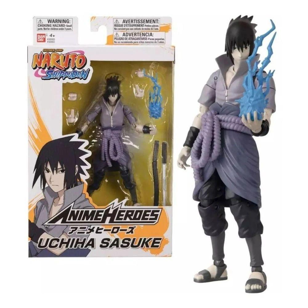 Boneco Articulado Sasuke Uchiha Naruto Bandai - Fun F00512 - Bonecos ...