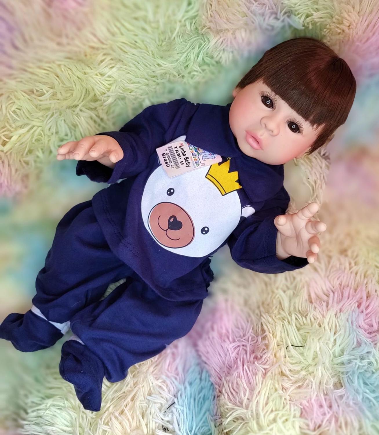 Bebê Reborn Menino Realista 100% Silicone + Itens e Bolsa