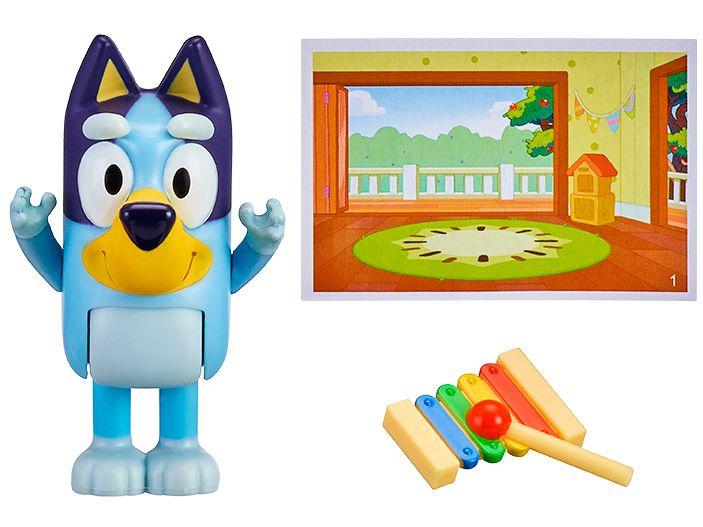 Boneco Bluey e Amigos 12,7cm com Acessório