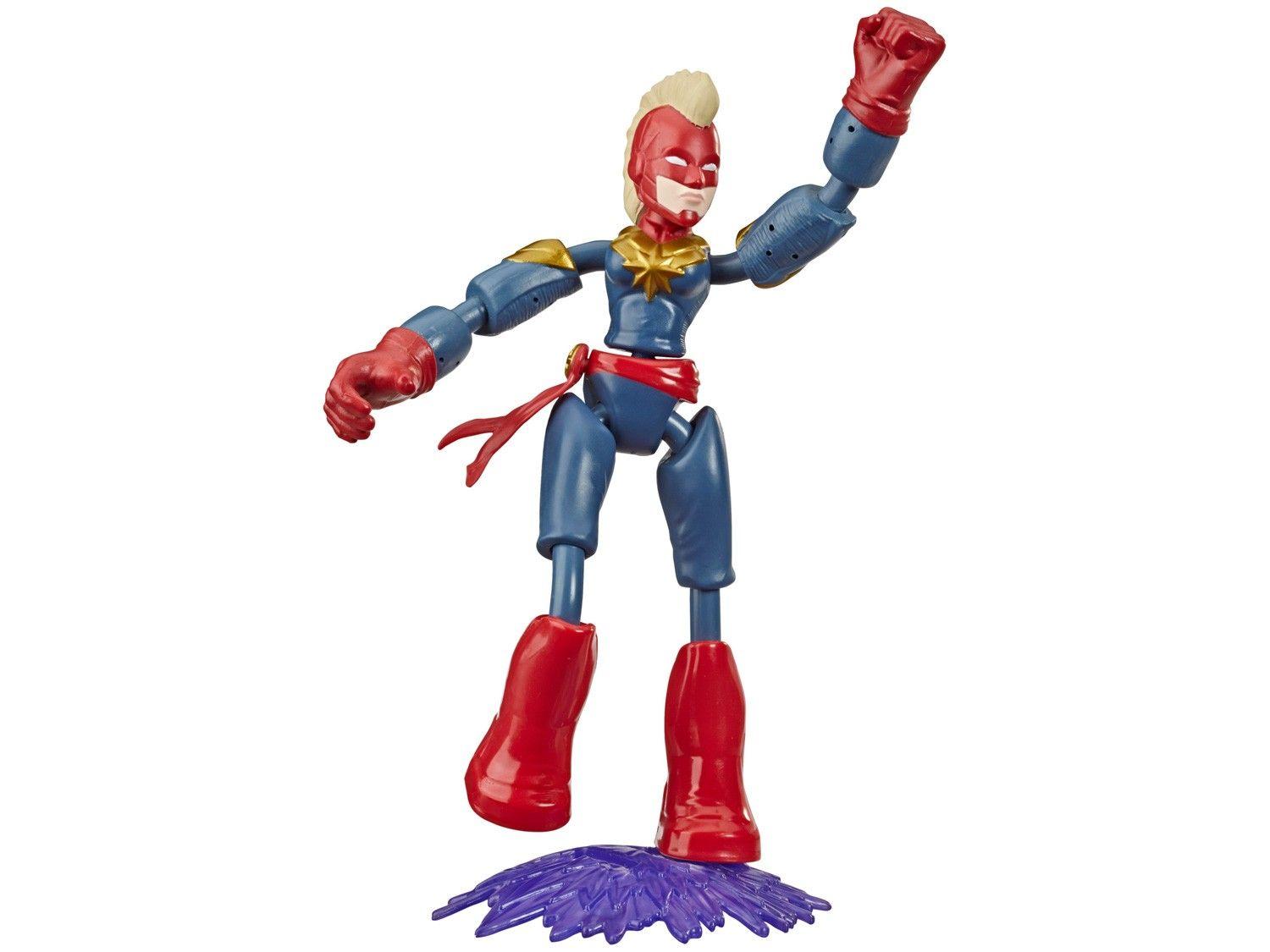 Boneco Capitã Marvel Vingadores Bend and Flex