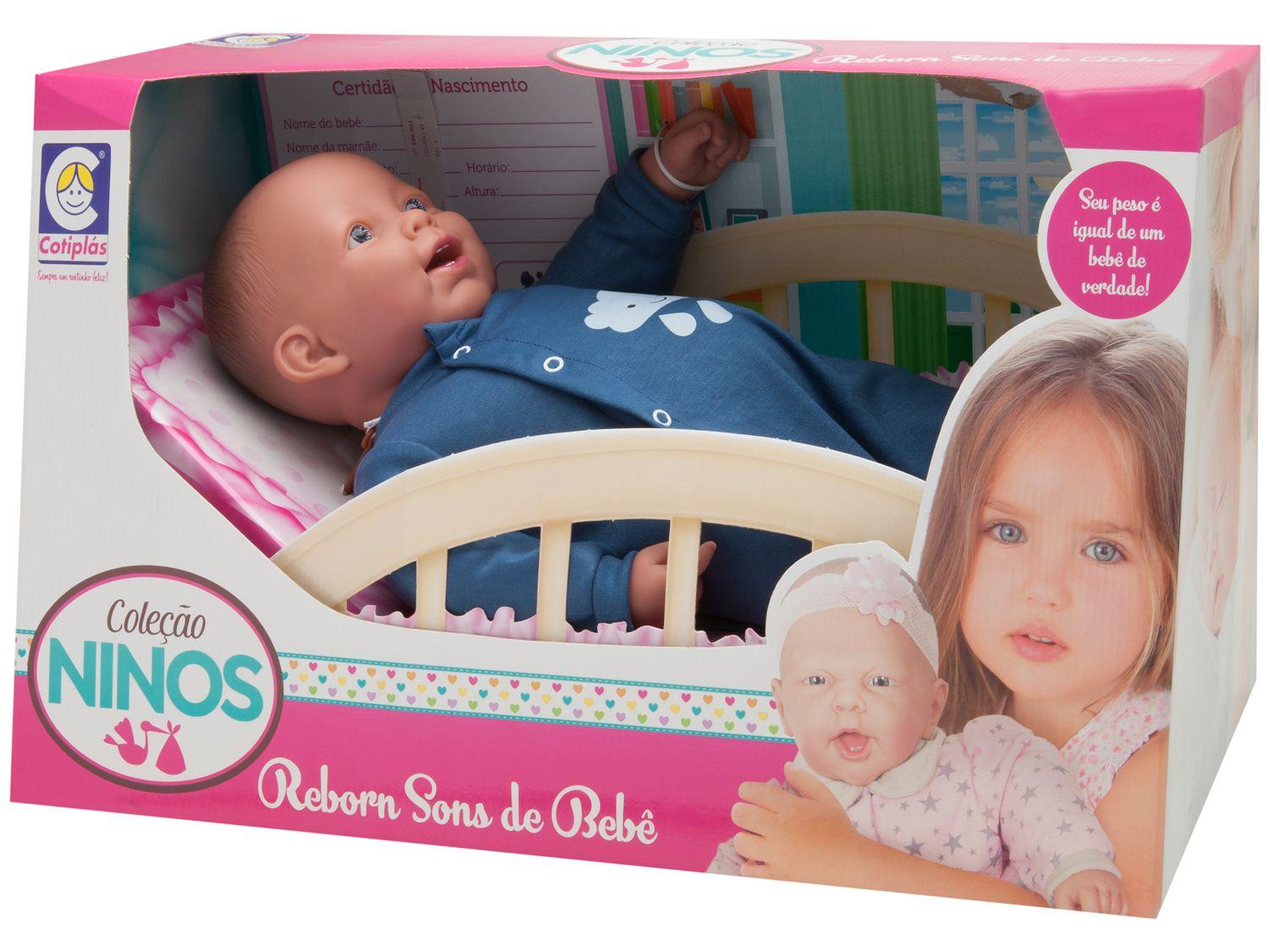 Boneco Coleção Ninos Sons de Bebê