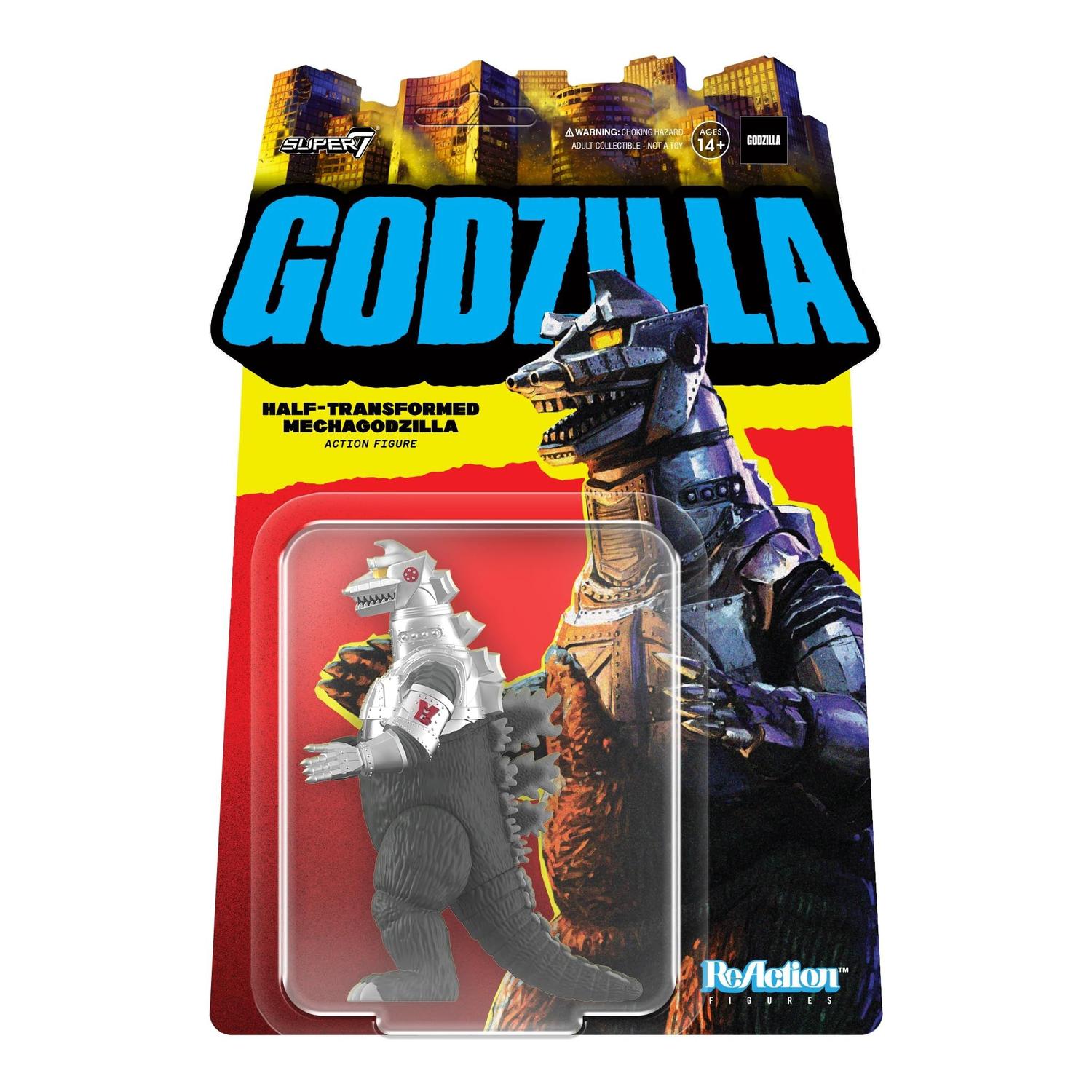 Boneco de Ação Super7 - Godzilla Meio Transformado em Boneco de Ação Super7 - Godzilla Meio Transformado em