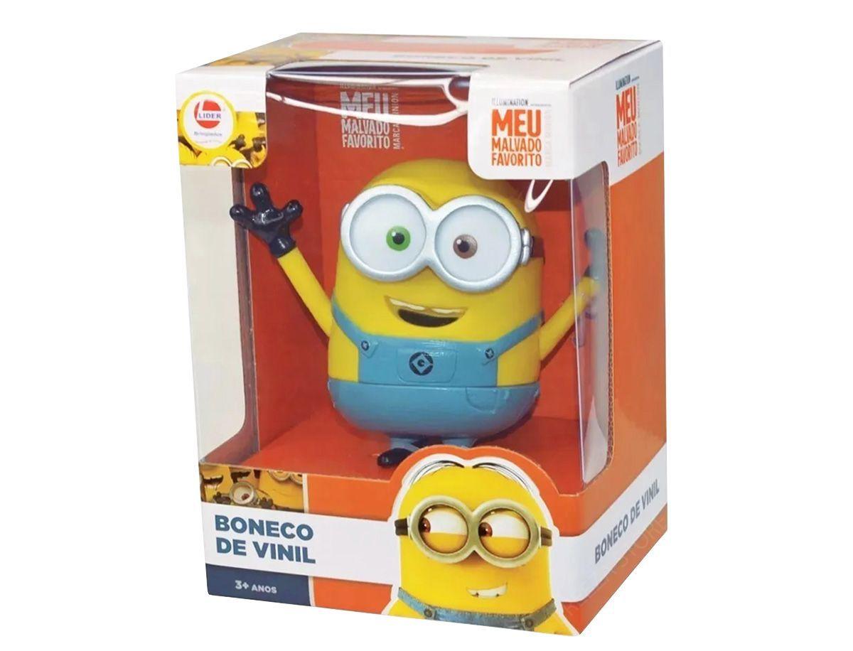 Boneco De Vinil Dos Minions Original Bob 13 Cm Lider Bonecos Magazine Luiza