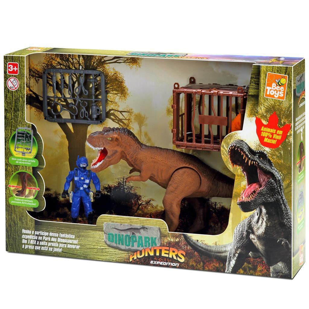 Dinossauro Dinopark Hunters T-Rex Bee Toys EM OFERTA