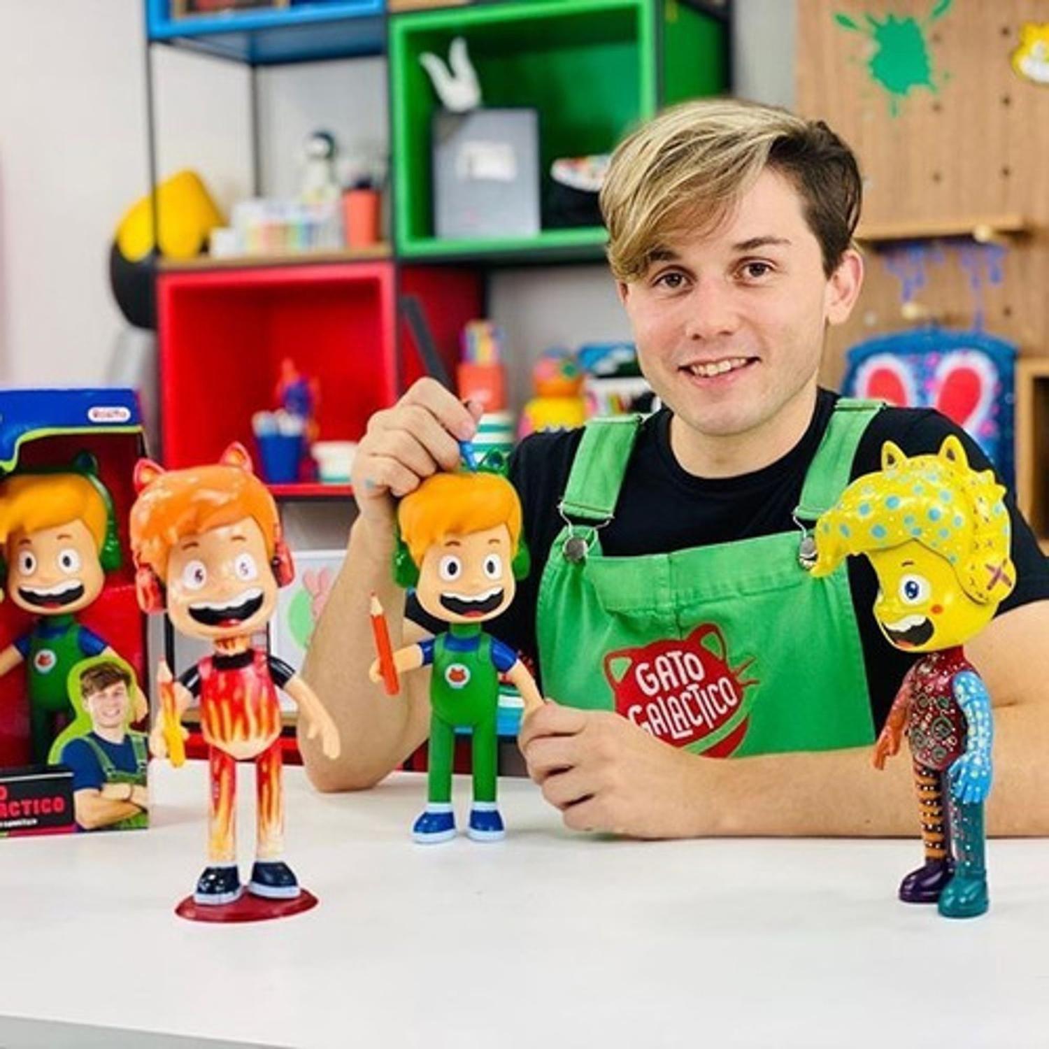 Boneco Do Youtuber Gato Galáctico 27cm Articulado Original - Rosita ...