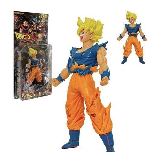 Boneco Dragon Ball Z - Goku Super Sayajin 20cm - Cabelo Azul - Escorrega o  Preço