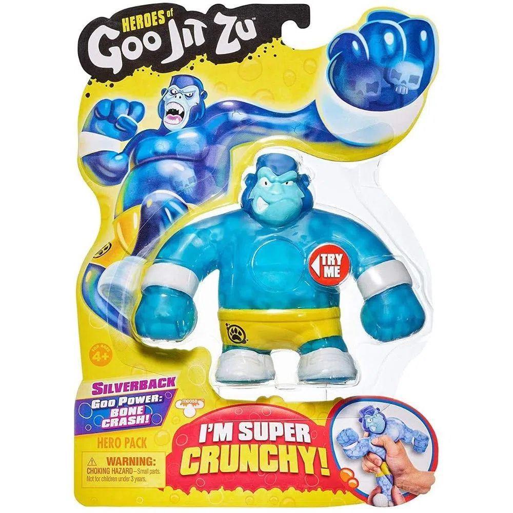 Boneco Elástico Heroes of Goo Jit Zu Gorila Silverback Sunny - Bonecos ...