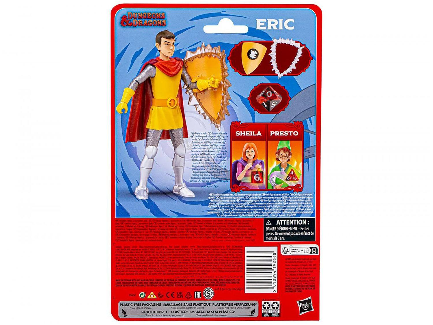 Boneco Eric Cartoon Classics Dungeons & Dragons 15cm com Acessório Hasbro