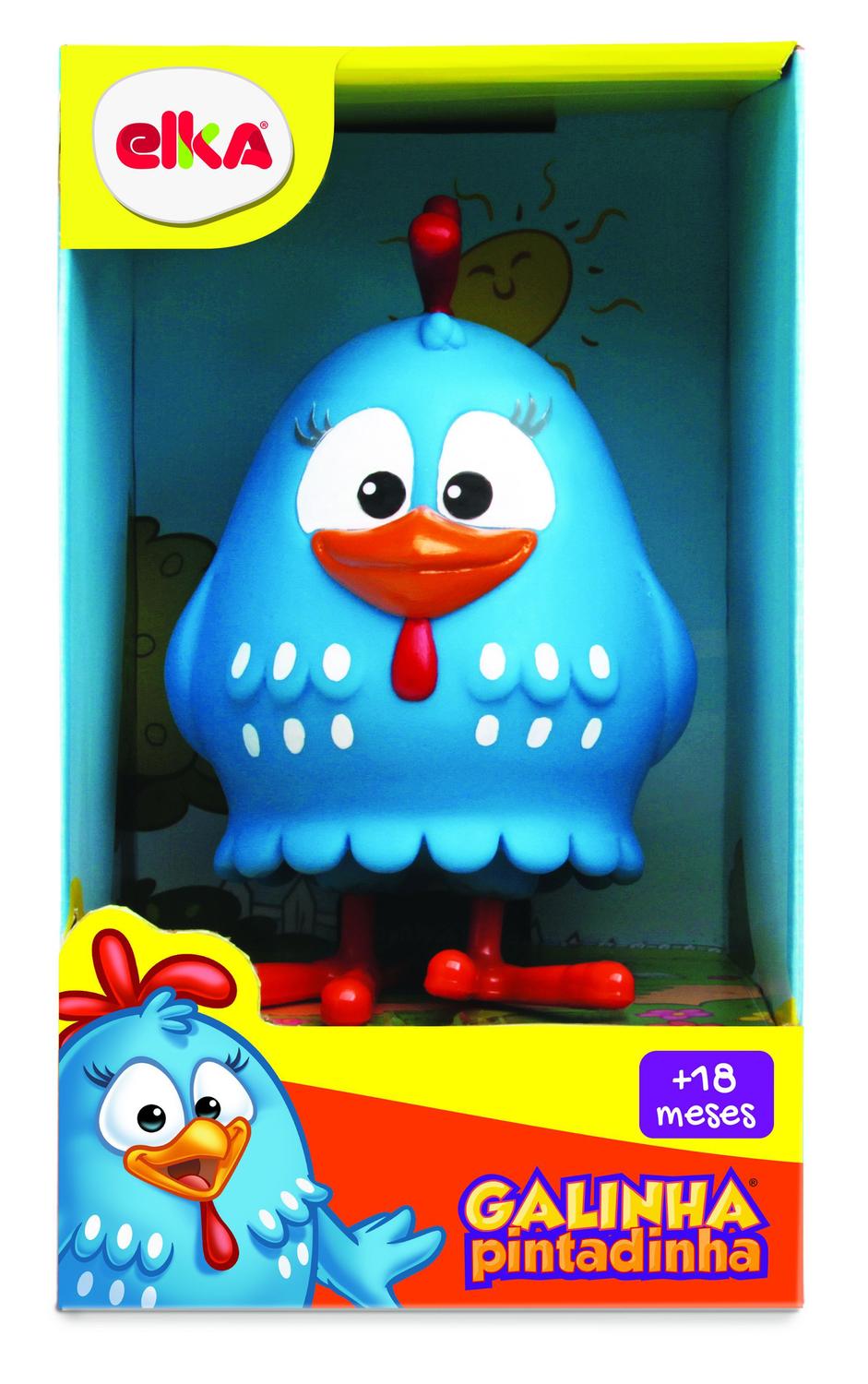 Boneco Galinha Pintadinha Infantil Em Vinil 13cm Brinquedo - Elka ...