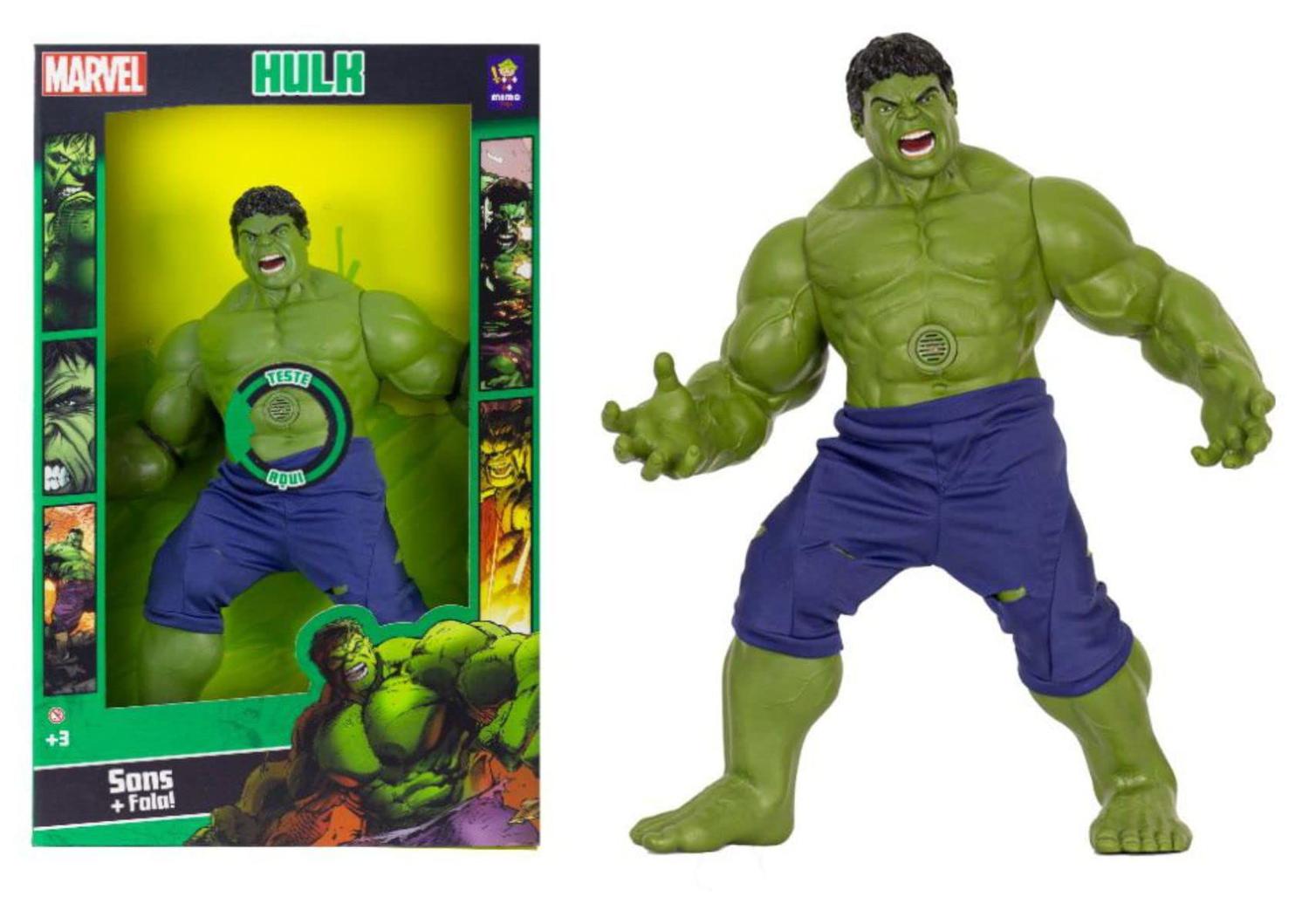 Boneco Gigante Hulk 48Cm Fala 20 Frases Cientista Bruce Banner Marvel  Vingadores Presente Brincadeira Criança 581 Mimo - Boneco Hulk - Magazine  Luiza