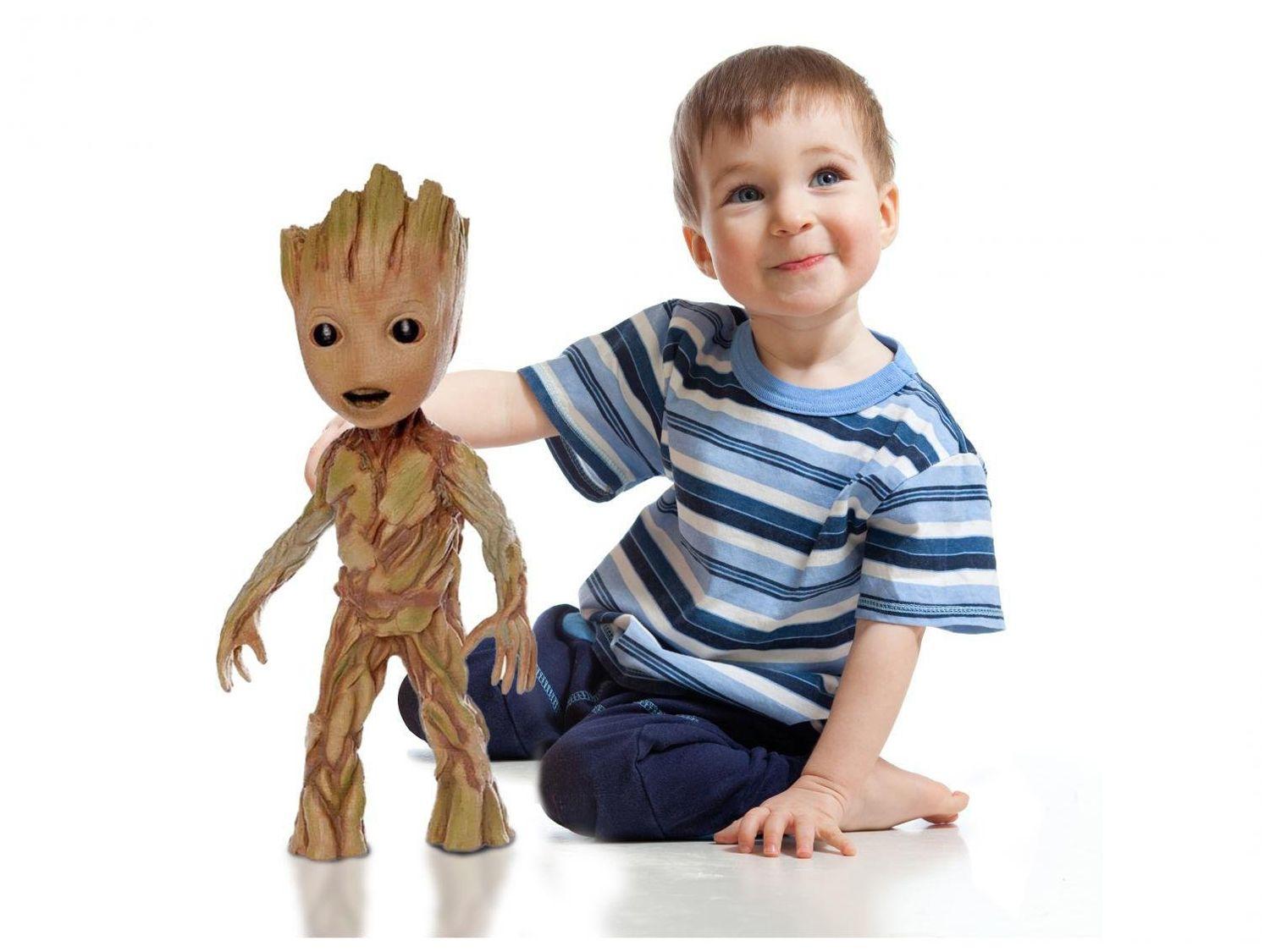 Boneco Guardiões da Galáxia Marvel Groot 45cm