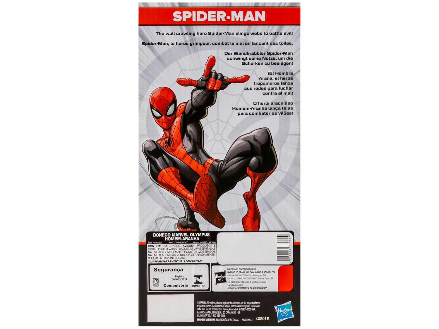 Boneco Homem-Aranha Marvel 24cm Hasbro