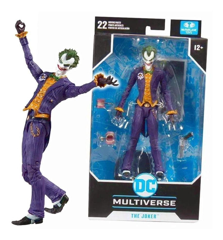 Boneco Joker Batman Arkham Asylum Figura Coringa Liga da Injustiça Dc  Multiverse - Mcfarlane - Fun Divirta-se - Action Figures - Magazine Luiza