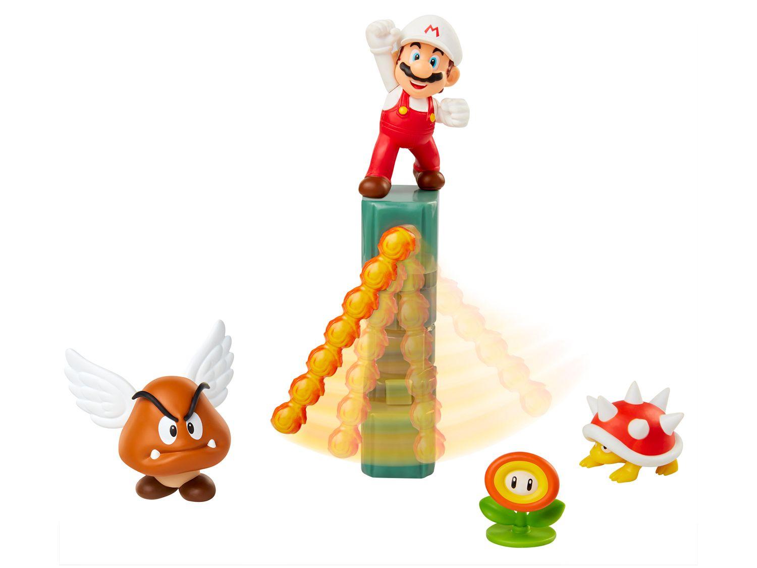 Boneco Lava Castle Super Mario com Acessórios