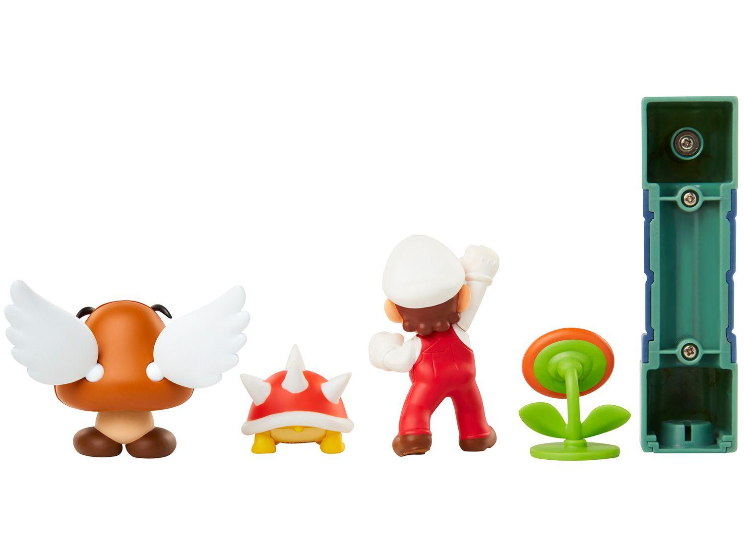 Boneco Lava Castle Super Mario com Acessórios