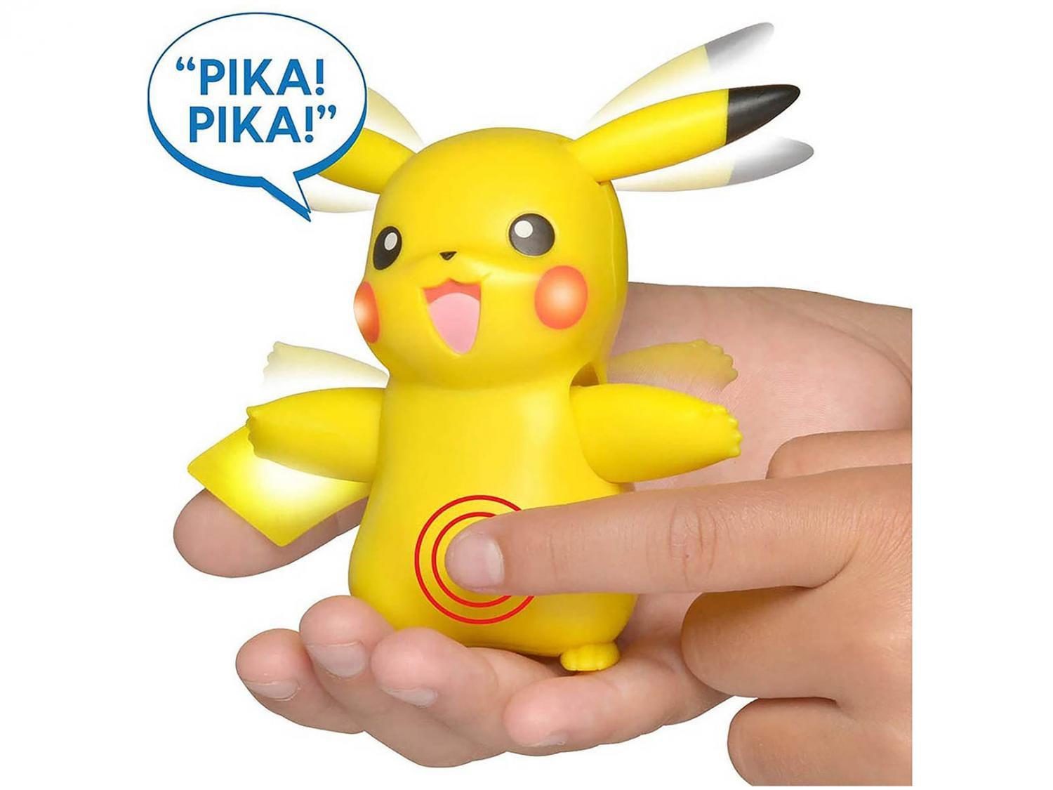 Boneco Pokemon Pikachu Com Som E luz - Sunny - Brinquedos é na Bmtoys