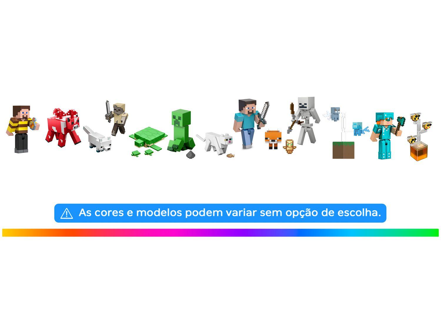 Boneco Minecraft Mattel com Acessórios Mattel
