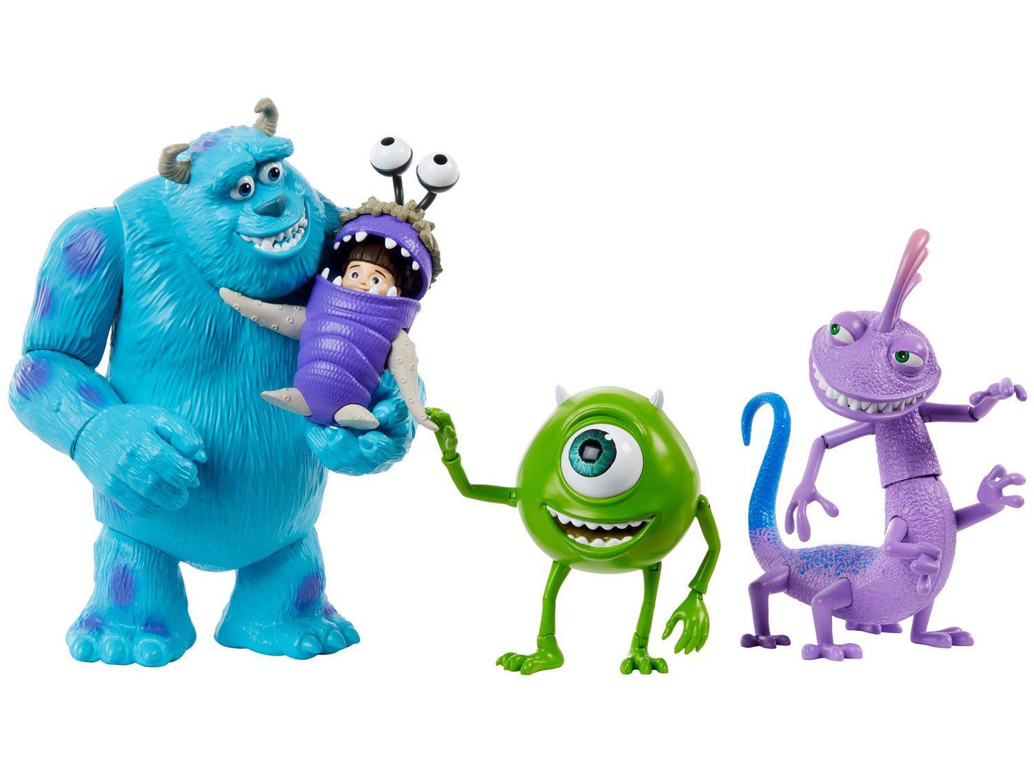 Boneco Monstros S.A Disney Pixar 4 Peças Mattel