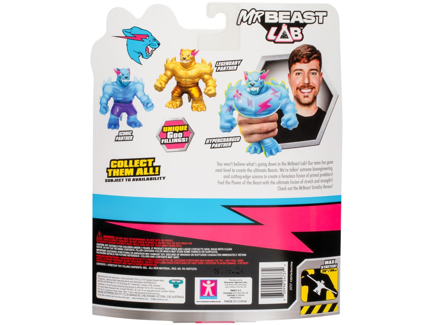 Boneco MrBeast Lab Goo Jit Zu Pantera Icônica 11cm | Shopping Smiles
