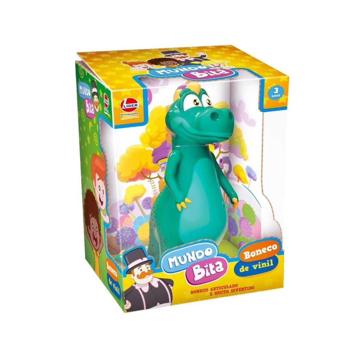 Boneco Mundo Bita Vinil Brinquedo Dinossauro Articulado Bebê - Lider ...