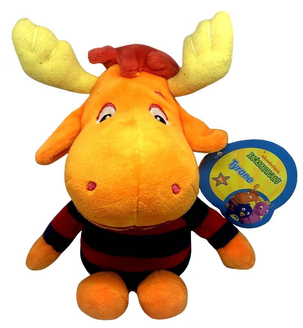 Boneco Pelúcia Pequeno Musical Alce Tyrone Laranja Backyardigans Emite ...