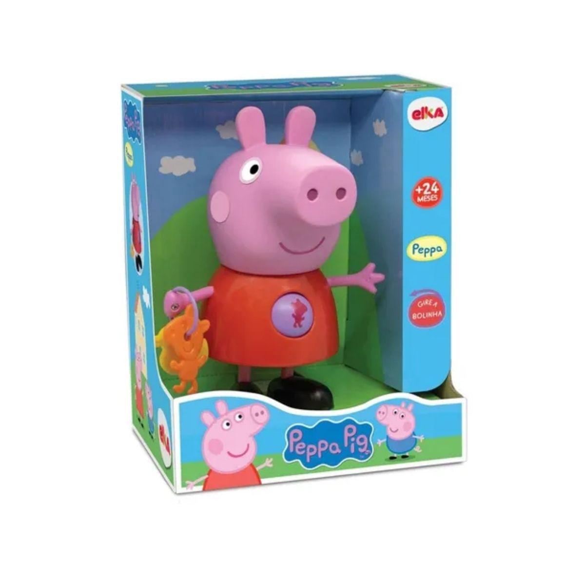 Boneco Peppa Pig Brinquedo Infantil com Atividades 1097 Elka - Bonecos ...