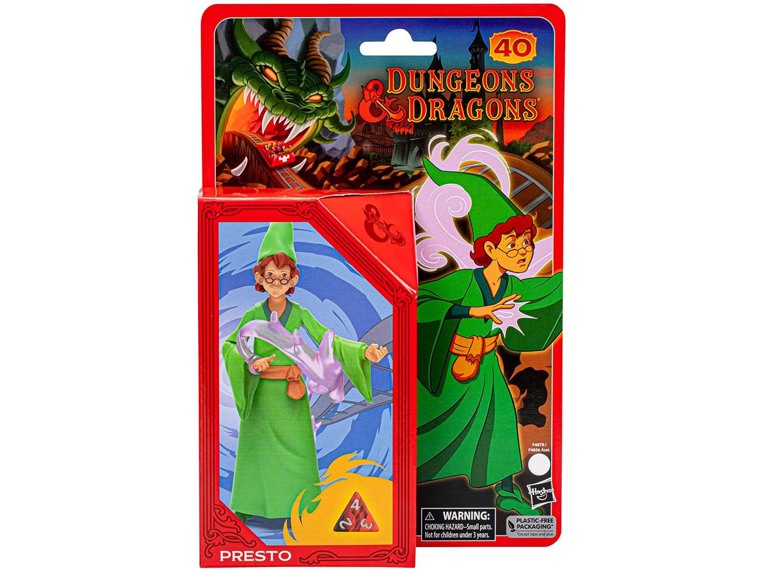 Boneco Presto Cartoon Classics Dungeons & Dragons 15cm com Acessórios Hasbro