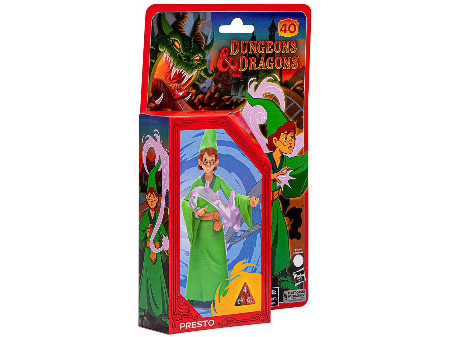 Boneco Presto Cartoon Classics Dungeons & Dragons 15cm com Acessórios Hasbro