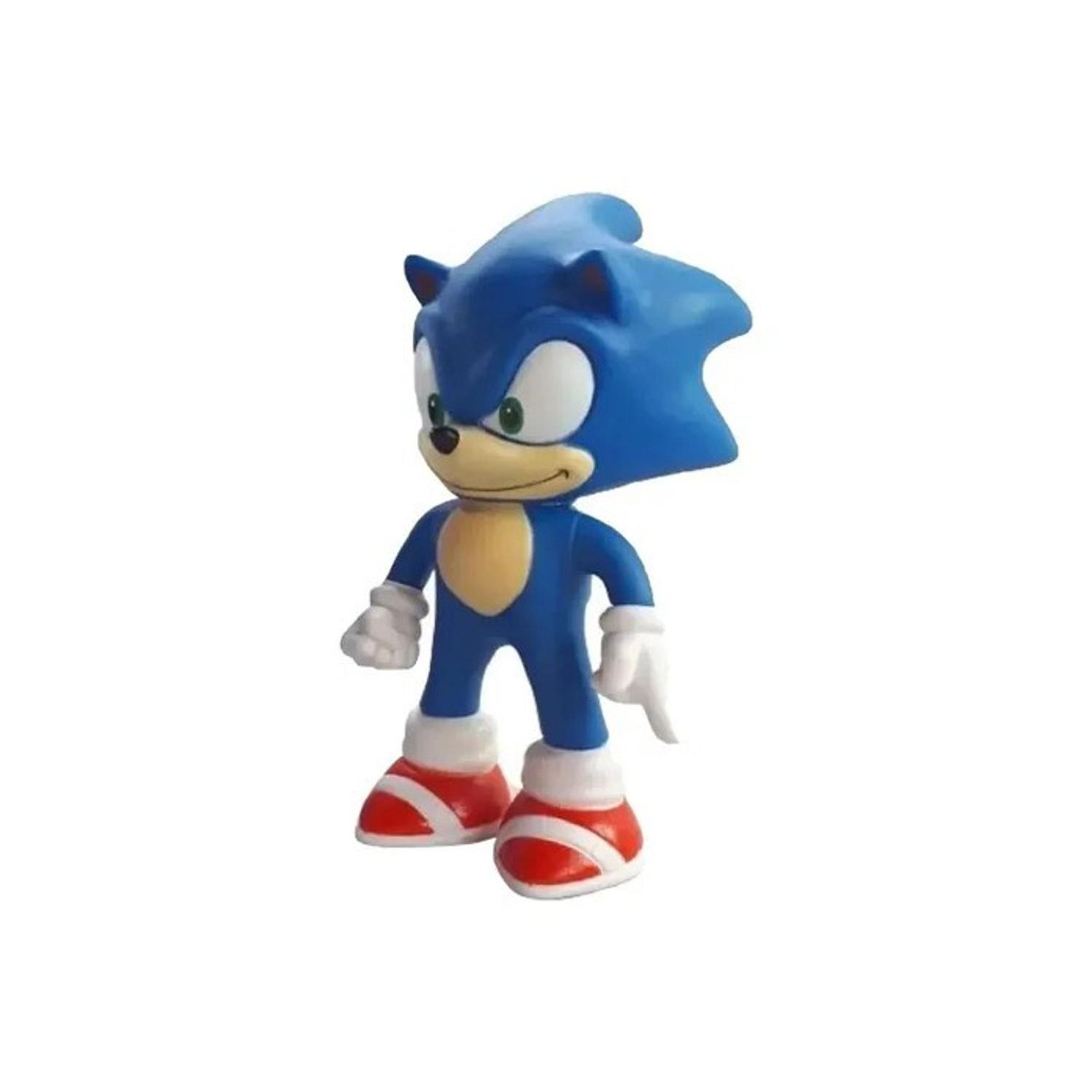 Kit Boneco Sonic 15 Cm e Caneca Acrílica 350 Ml