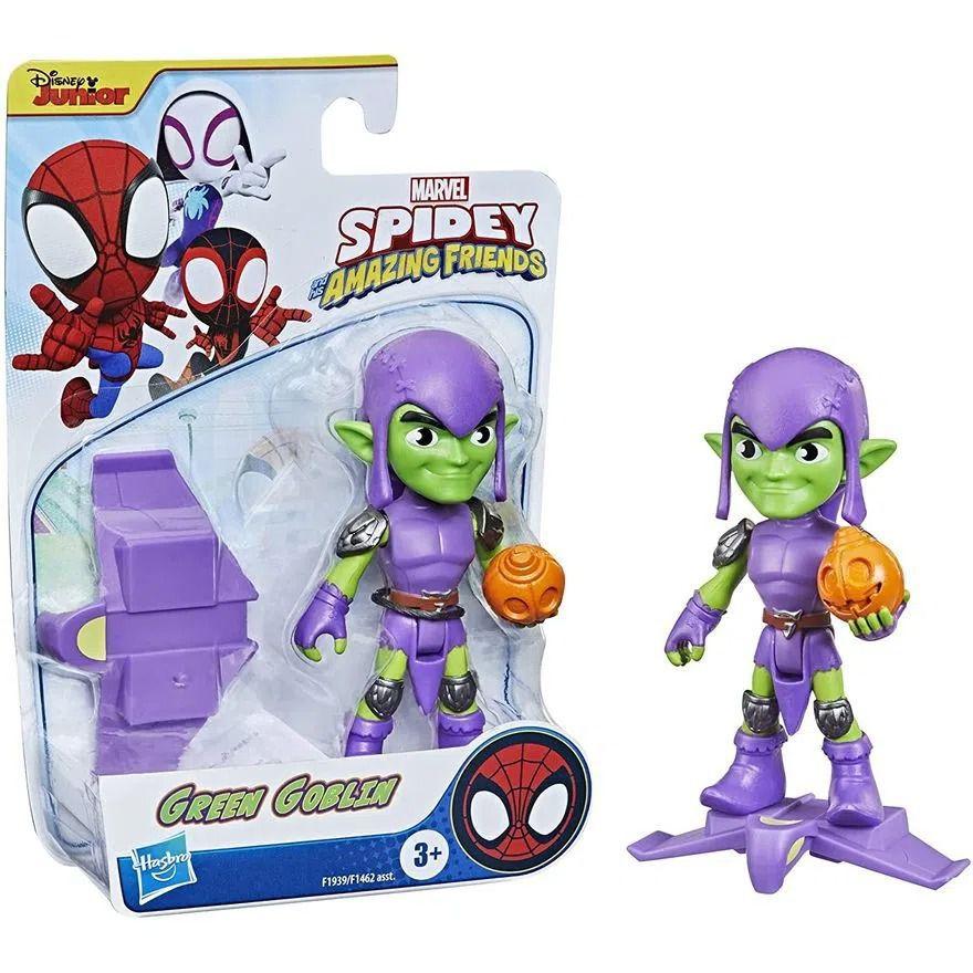 Boneco Spider Man Spidey Amazing Friends - Duende Verde Articulado  C/Acessorio - Hasbro - Brinquedos Homem-Aranha - Magazine Luiza