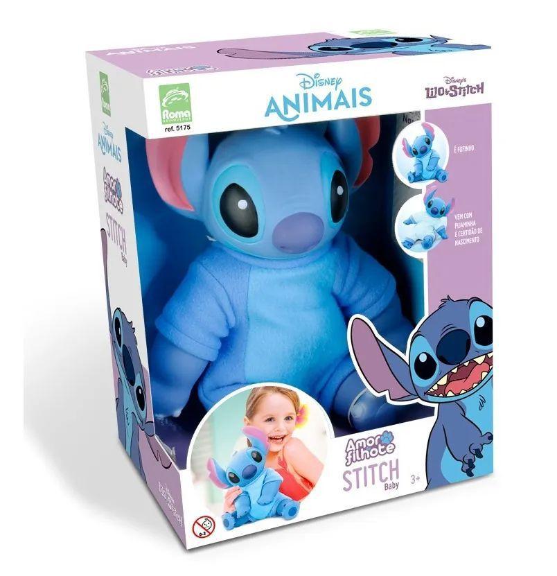 Boneco Stitch Baby Coleção Amor de Filhote Brinquedo Roma - Bonecos ...