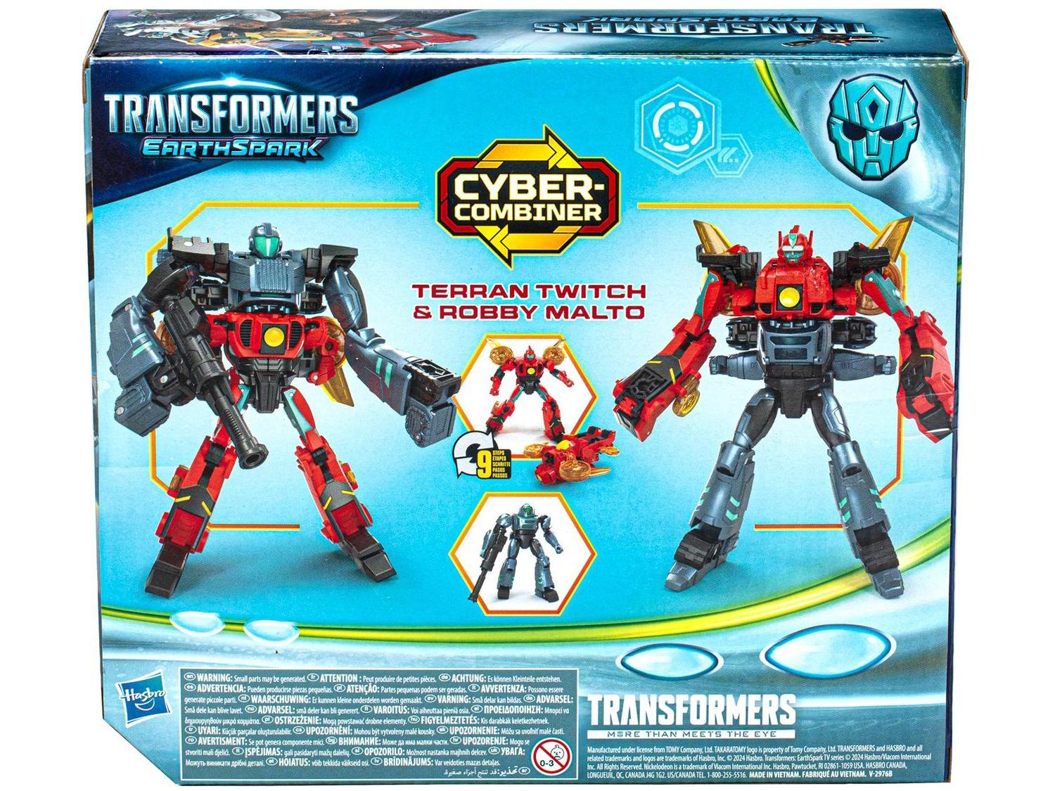 Boneco Transformers Cyber-Combiner Terran Twitch