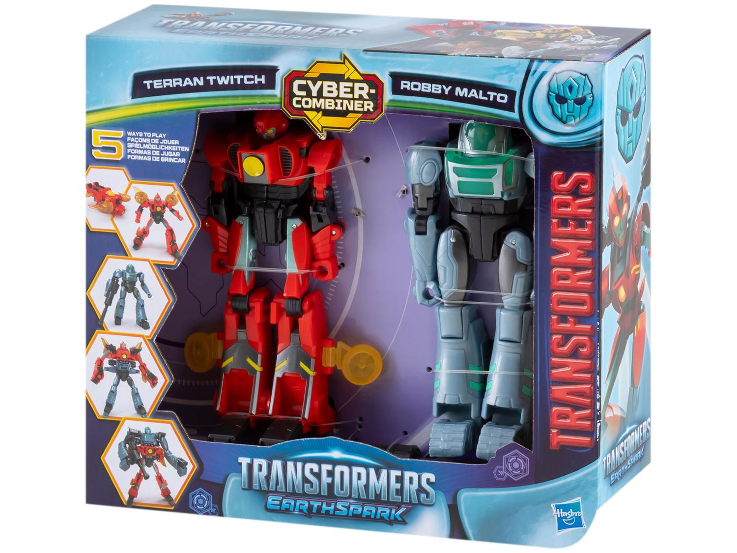 Boneco Transformers Cyber-Combiner Terran Twitch