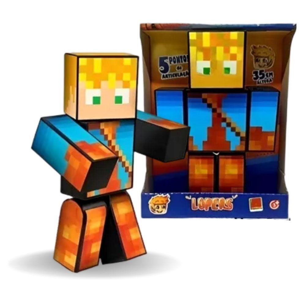 Boneco Lopers r Streamers Minecraft 35 Cm