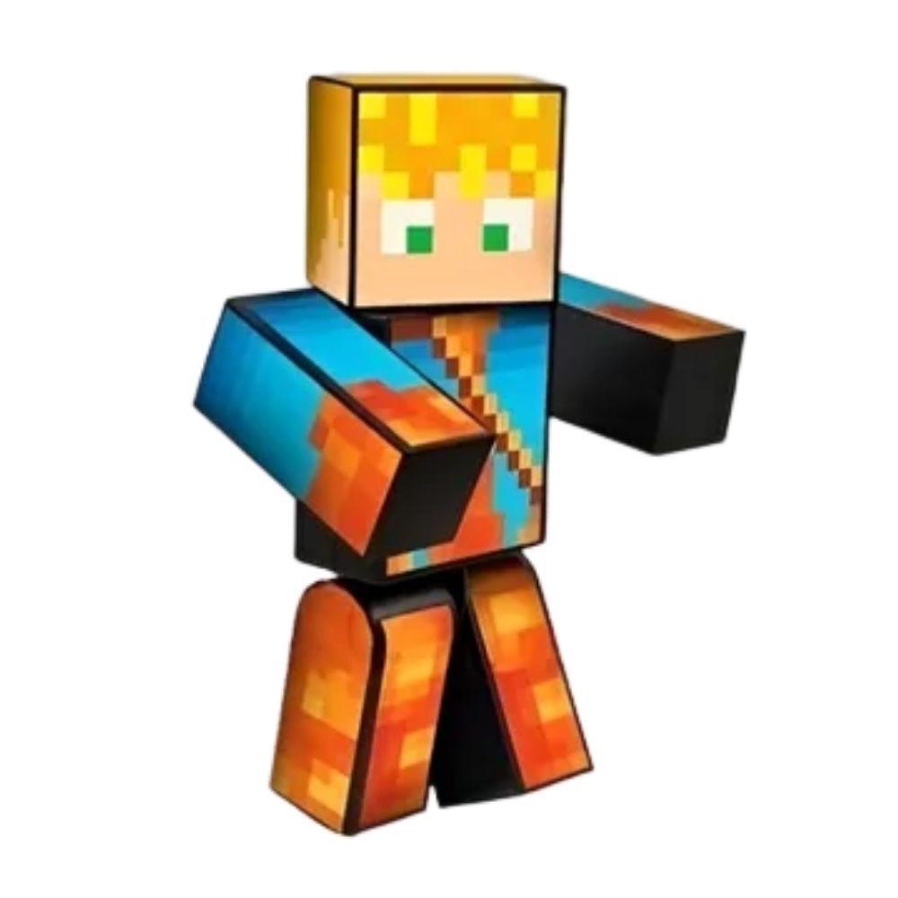 Kit Exclusivo: Boneco Athos Minecraft Articulado e Boneco Geleia