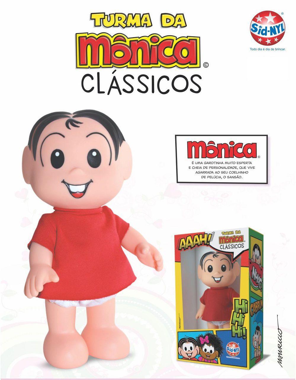 Bonecos Clássicos Turma Da Mônica Articulados 24cm Sid Nyl Bonecas Magazine Luiza 4478