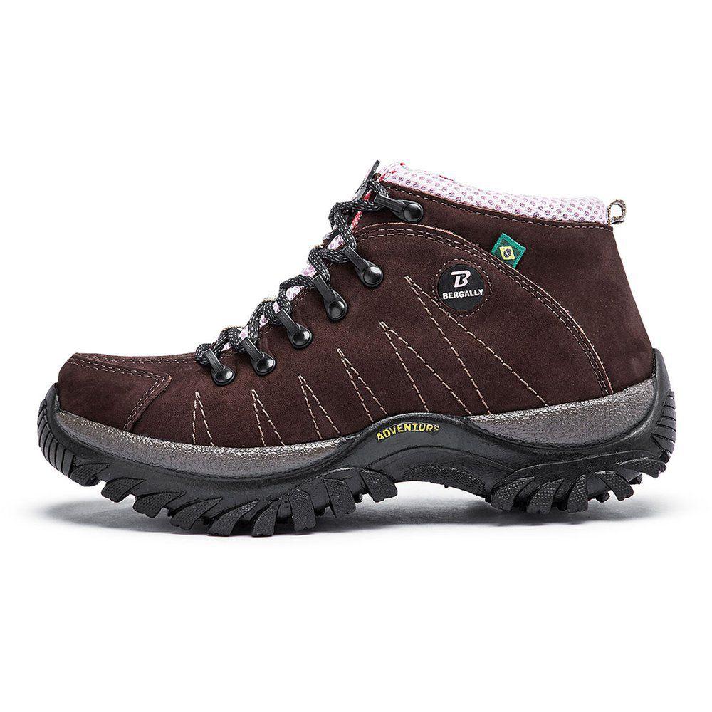 bota bergally adventure creme rosa