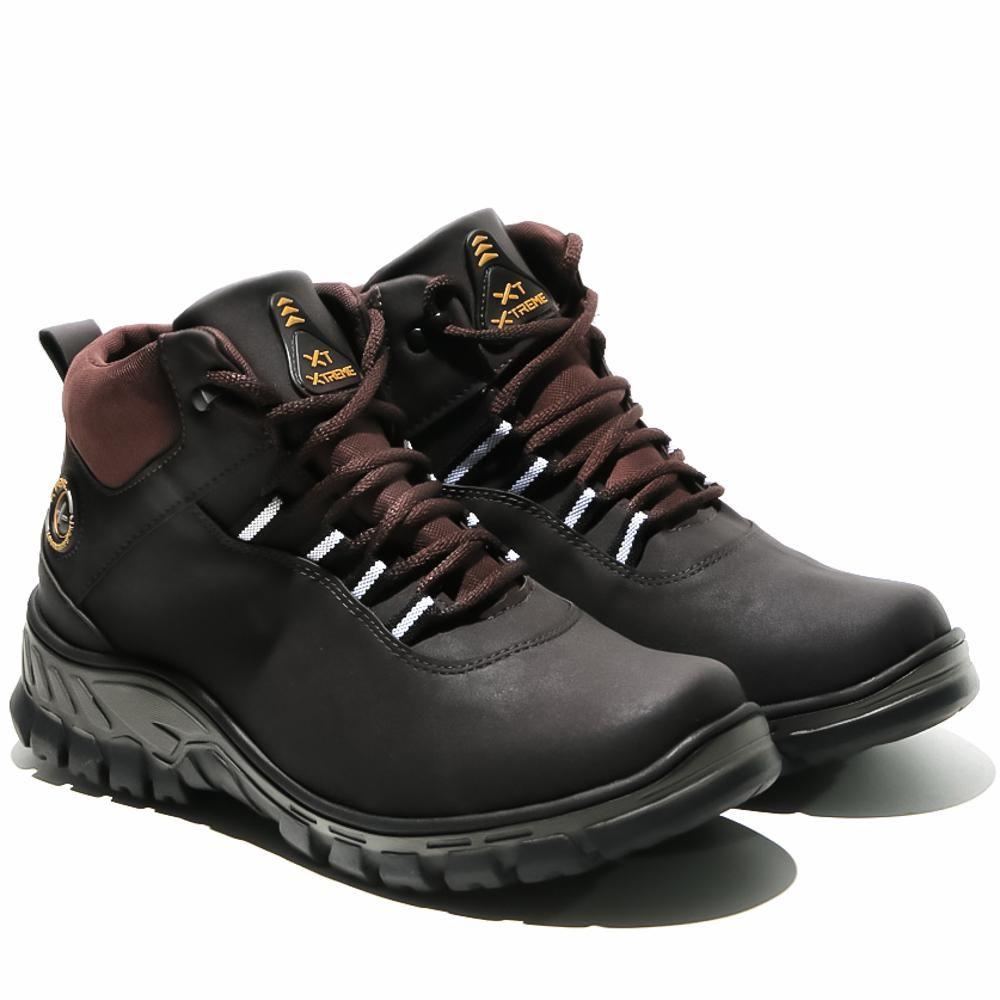 Bota Adventure Masculina Cano Alto Cadarço Trilha Conforto AF