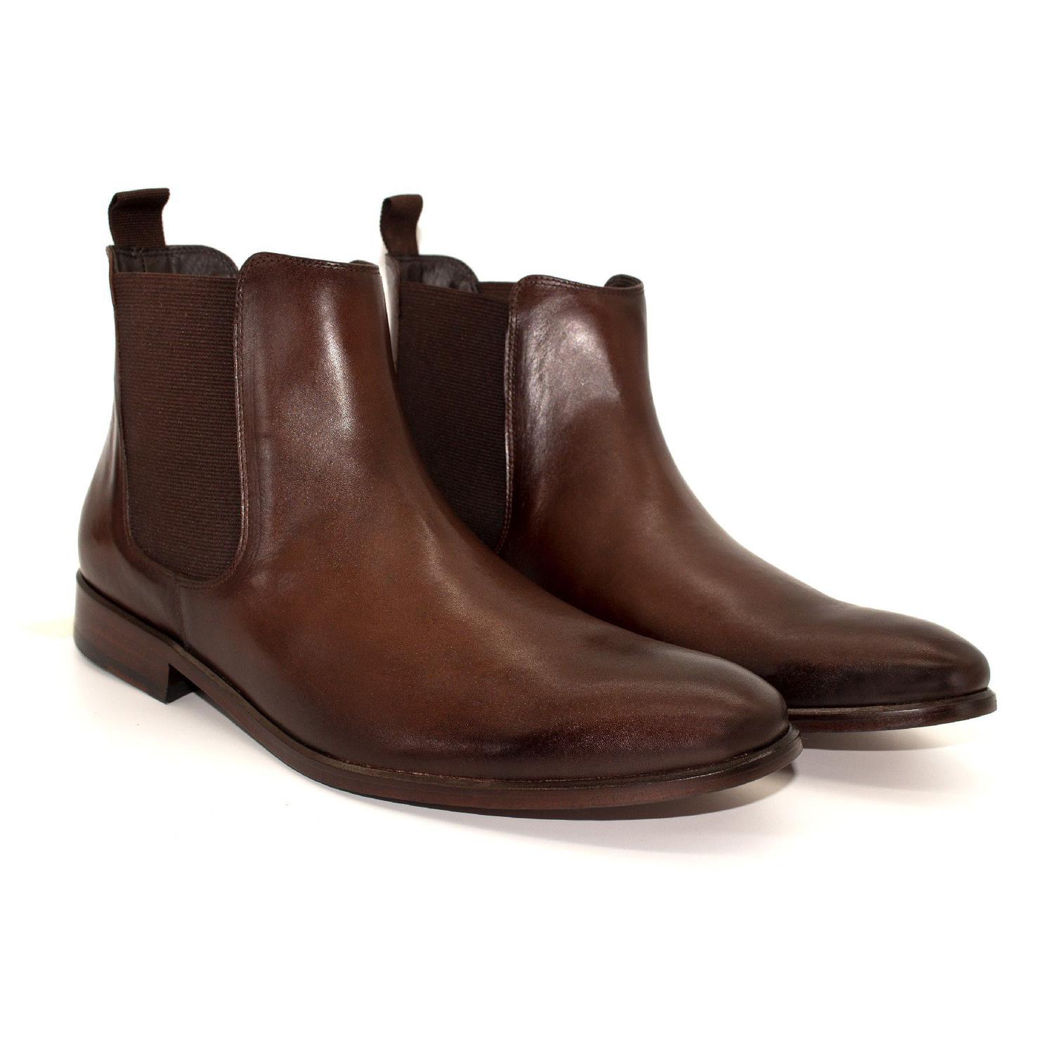 Bota Botina Couro Sola em Couro Confortável Estilo Moderno Moda Homem -  WalkVersat - Bota Masculina - Magazine Luiza